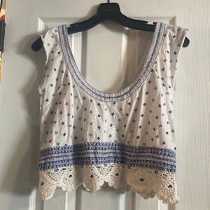 Free People Printed crop top